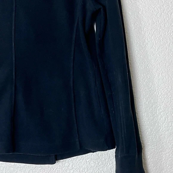 Gap | Black double breasted jacket fleece peacoat size medium - Picture 8 of 10